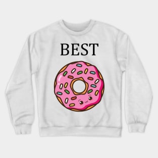 Best Friends Donut & Coffee BFF Matching Crewneck Sweatshirt